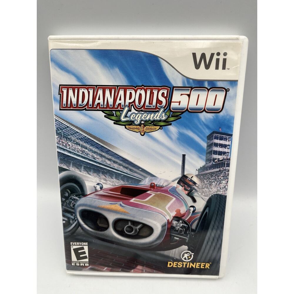 Indy 500 Legends Nintendo Wii Video Game Tested and Working